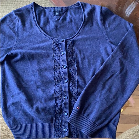 Tommy Hilfiger Navy Cardigan - Picture 5 of 6